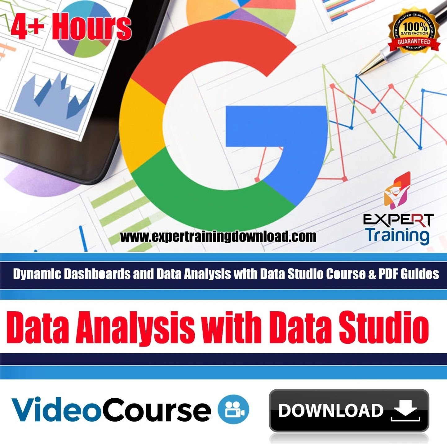 Dynamic Dashboards and Data Analysis with Data Studio Course & PDF Guides
