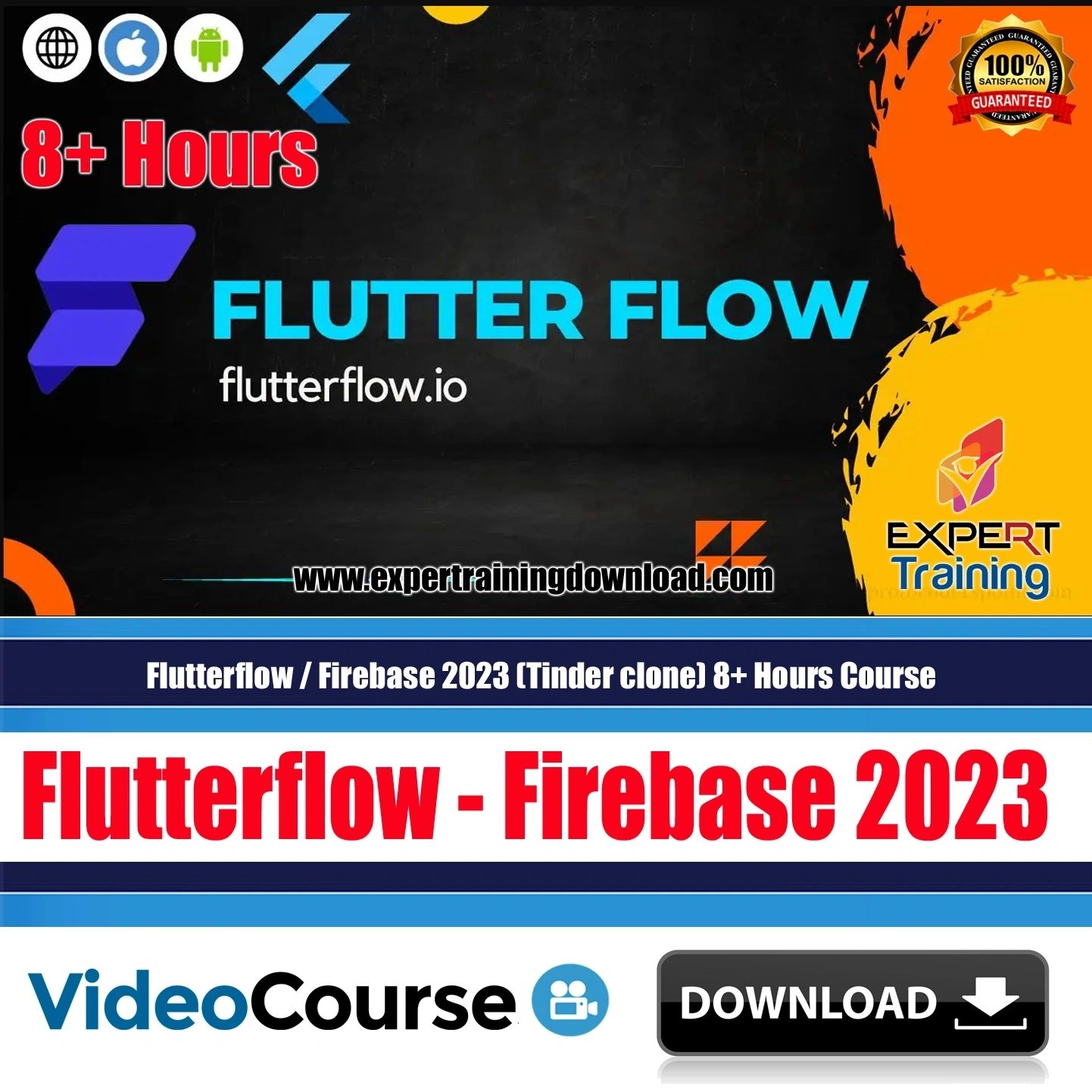 Flutterflow – Firebase 2023 (Tinder clone) 8+ Hours Course